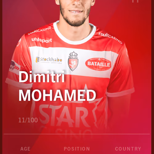 Dimitri Mohamed 2019-20 • Rare 11/100