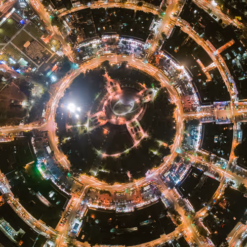 Trailing lights from the Sky