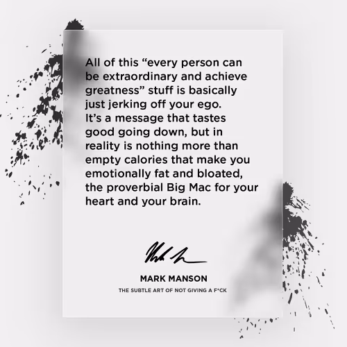 The Subtle Art Of Not Giving A Fuck