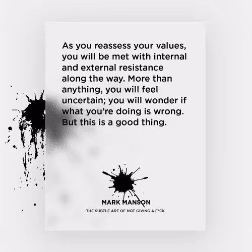 The Subtle Art Of Not Giving A Fuck