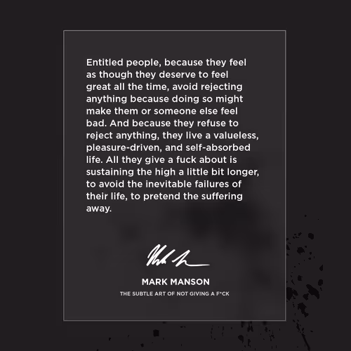The Subtle Art Of Not Giving A Fuck