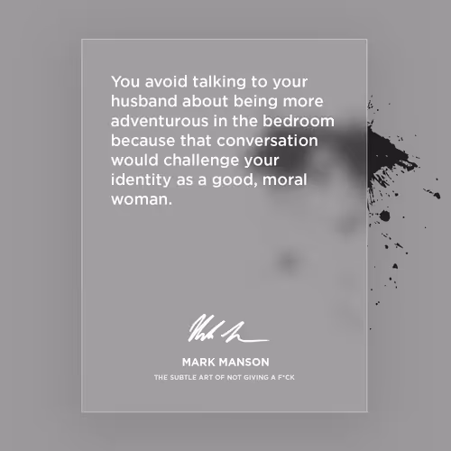 The Subtle Art Of Not Giving A Fuck