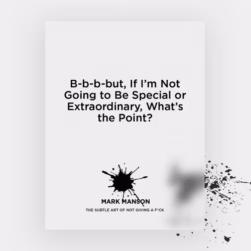 The Subtle Art Of Not Giving A Fuck