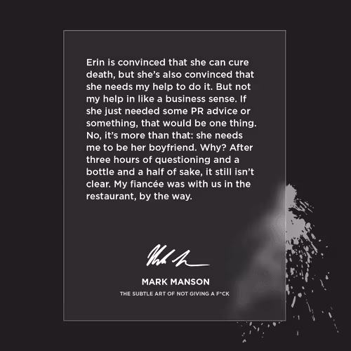 The Subtle Art Of Not Giving A Fuck