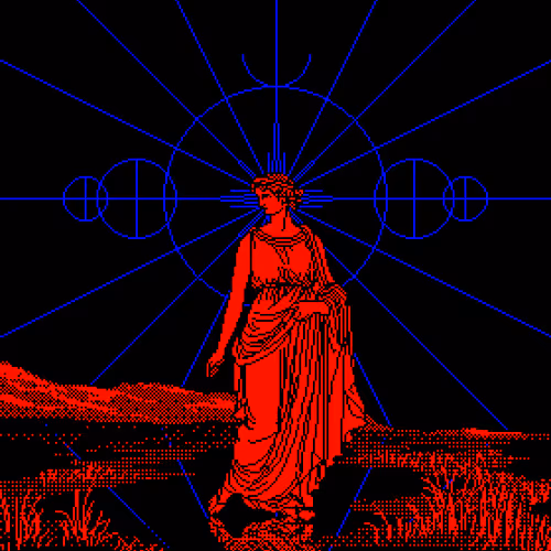 She Casted Red and Blue Shadows