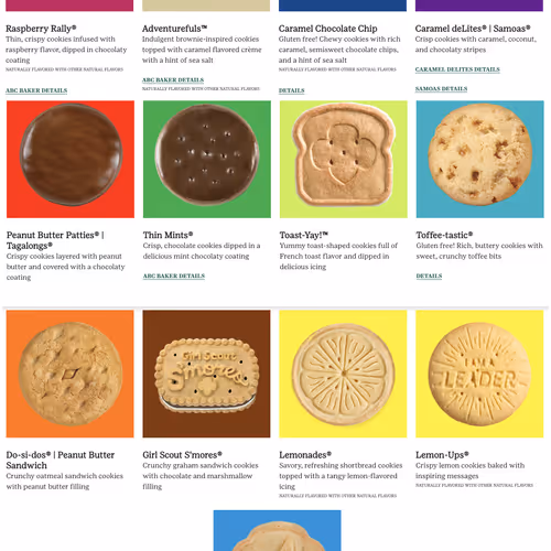 Lilly's Girl Scout Cookies