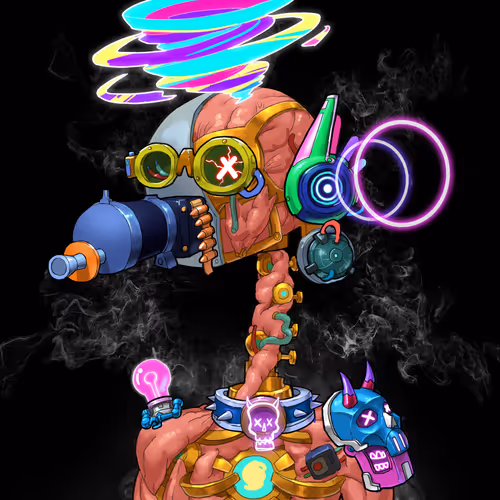 Tall Neck Tribe Robot