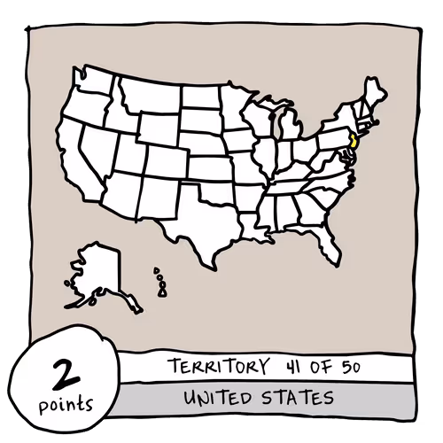 Territory 41/50 - United States (New Jersey)