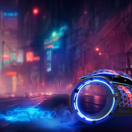 "Electron" the 1st VRACE NFT motorcycle in the metaverse