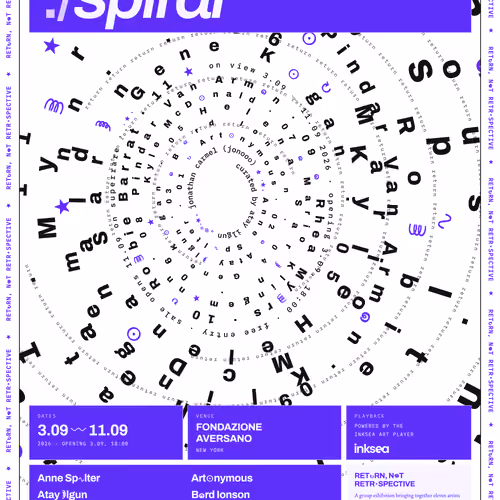 ./spiral exhibition poster {no caps edition}