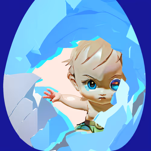 Challenge Like A Baby Egg Blue