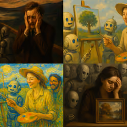 AI and Human Creation: Four Perspectives