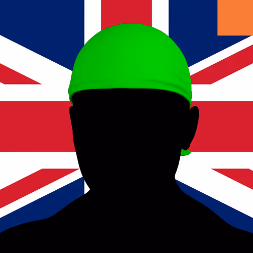 Villain #313 - The Green Durag Villain on the British background with the Original Accent