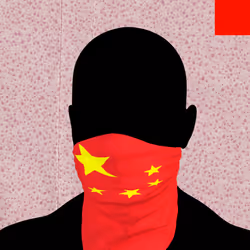 Villain #683 - The Chinese Villain on the Spotz background with the Red Accent