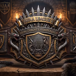 Iron Throne Championship - AFAA League 1 Undisputed Universal Championship Belt