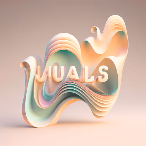 Pastel Waves Abstraction