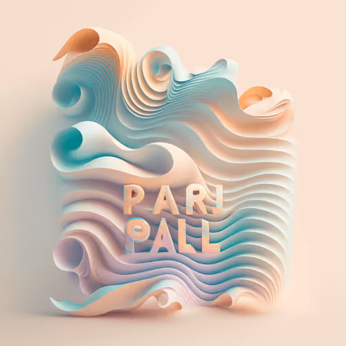 Pastel Waves Abstraction