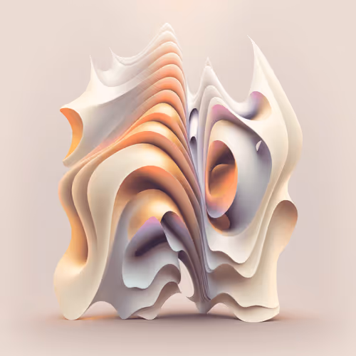 Pastel Waves Abstraction