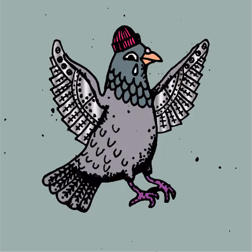 Hood Pigeon #1865