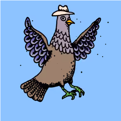 Hood Pigeon #2456