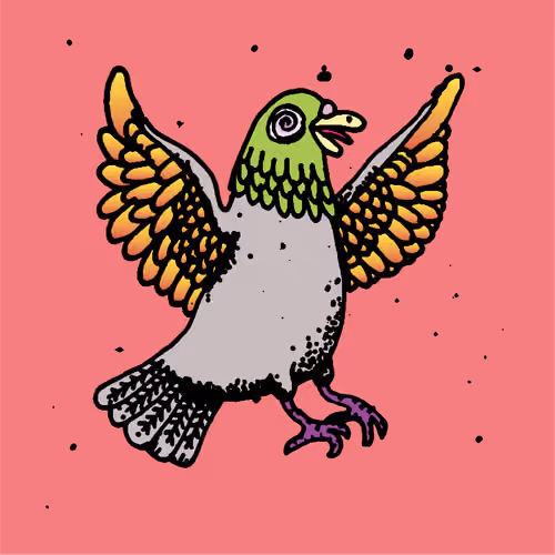Hood Pigeon #1435