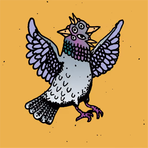 Hood Pigeon #1148