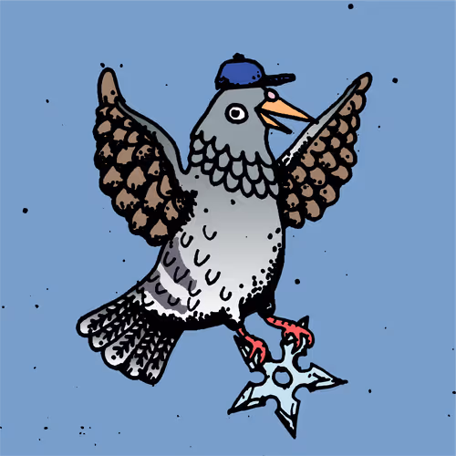 Hood Pigeon #2509