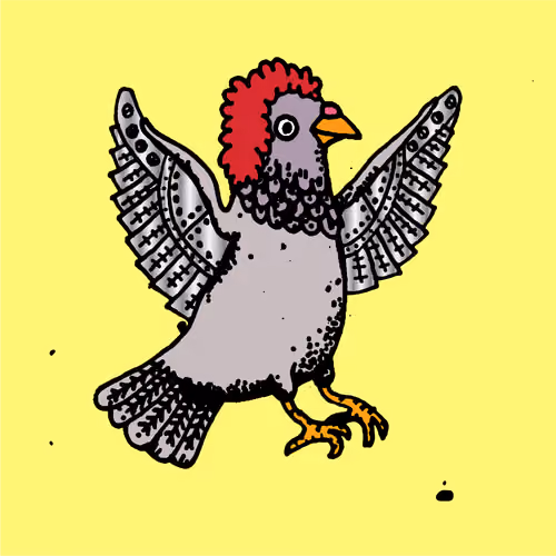 Hood Pigeon #1201