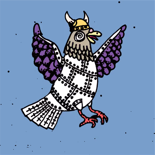 Hood Pigeon #1108