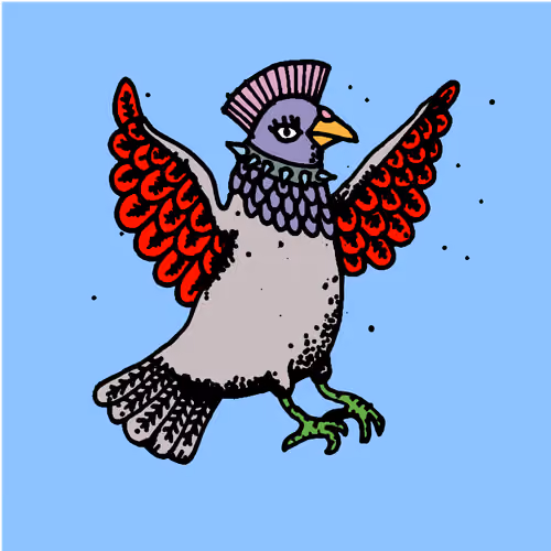 Hood Pigeon #1794