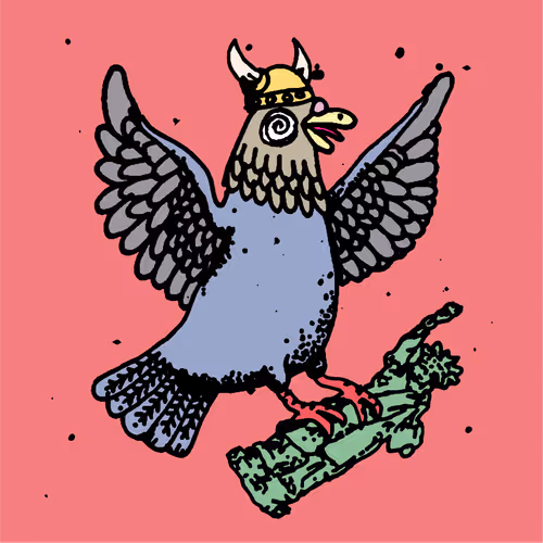 Hood Pigeon #1038