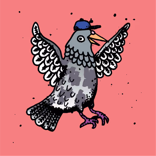 Hood Pigeon #1462