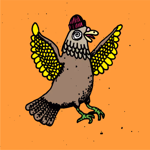 Hood Pigeon #2708