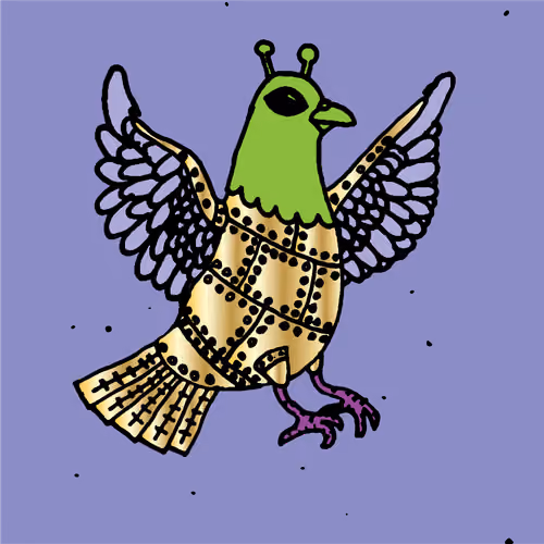 Hood Pigeon #2425