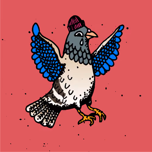 Hood Pigeon #2075