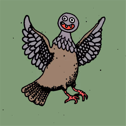 Hood Pigeon #987