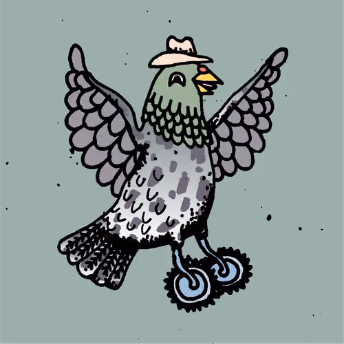 Hood Pigeon #1053