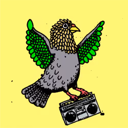 Hood Pigeon #2574