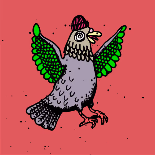 Hood Pigeon #1170