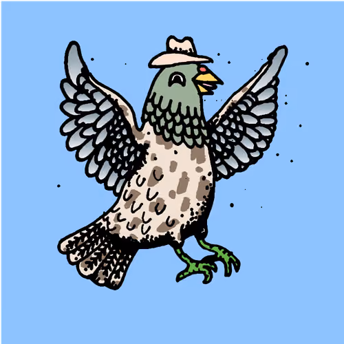Hood Pigeon #2934