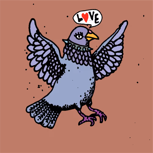 Hood Pigeon #1608
