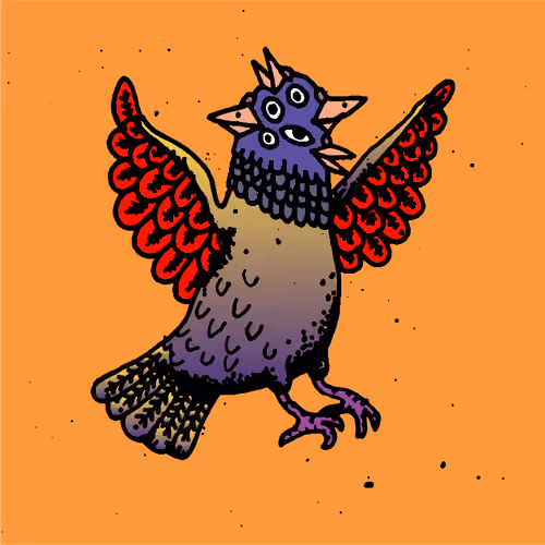 Hood Pigeon #1757