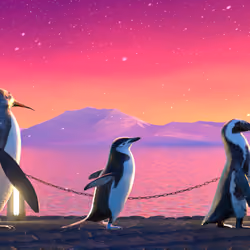 Five Penguins #3095