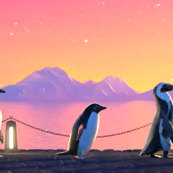 Five Penguins #2593