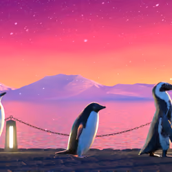 Five Penguins #2739