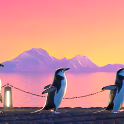 Five Penguins #1529