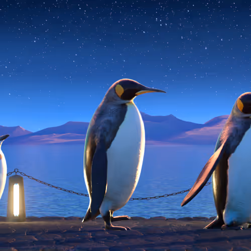 Five Penguins #1034