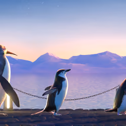 Five Penguins #2644