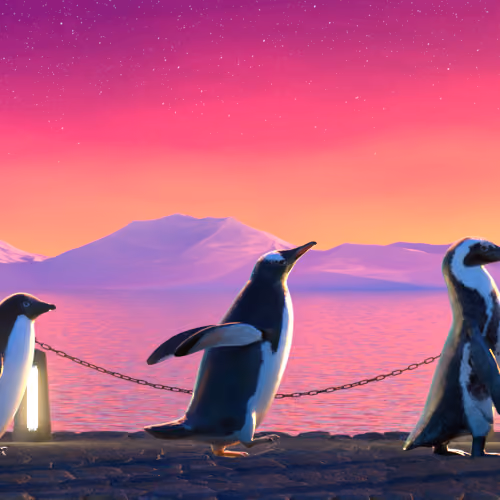 Five Penguins #1600