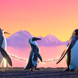 Five Penguins #1672
